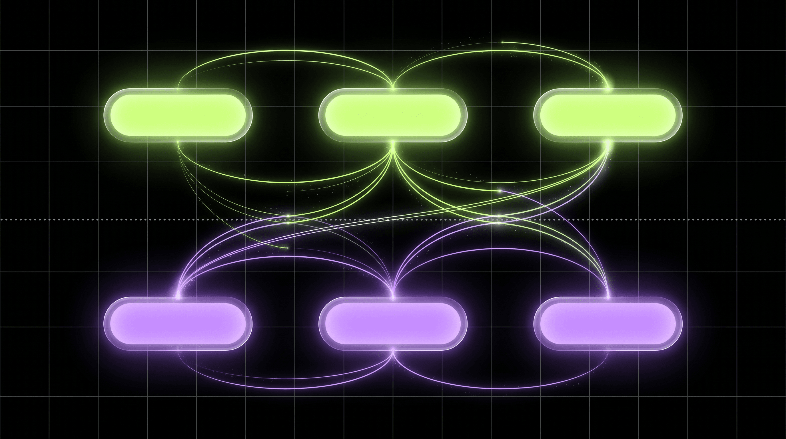 Schematic of the ingest pipeline (lime, top) and the on-demand consumption layer (violet, bottom), separated by the embed-ready boundary.